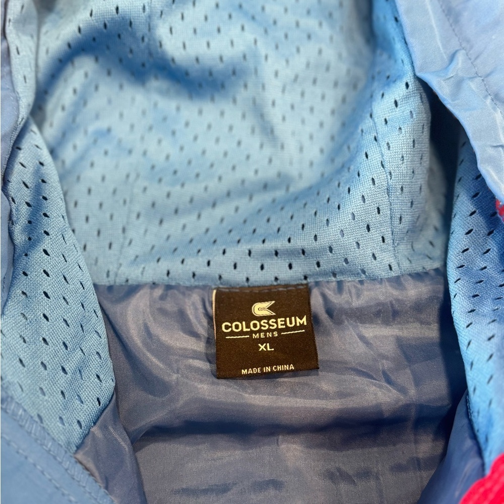 Colosseum Ole Ms Blue and Red Raincoat - Picture 2 of 12